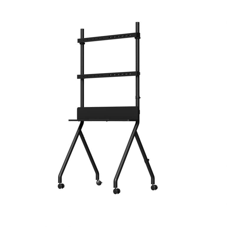 SUPORT de podea GEMBIRD, pt 1 TV/monitor, diag. max 55" - 86", max 40 kg, fix, 800x532x1550mm, inaltime 950-1350mm, black, "TVS-86F-02" — miniatură