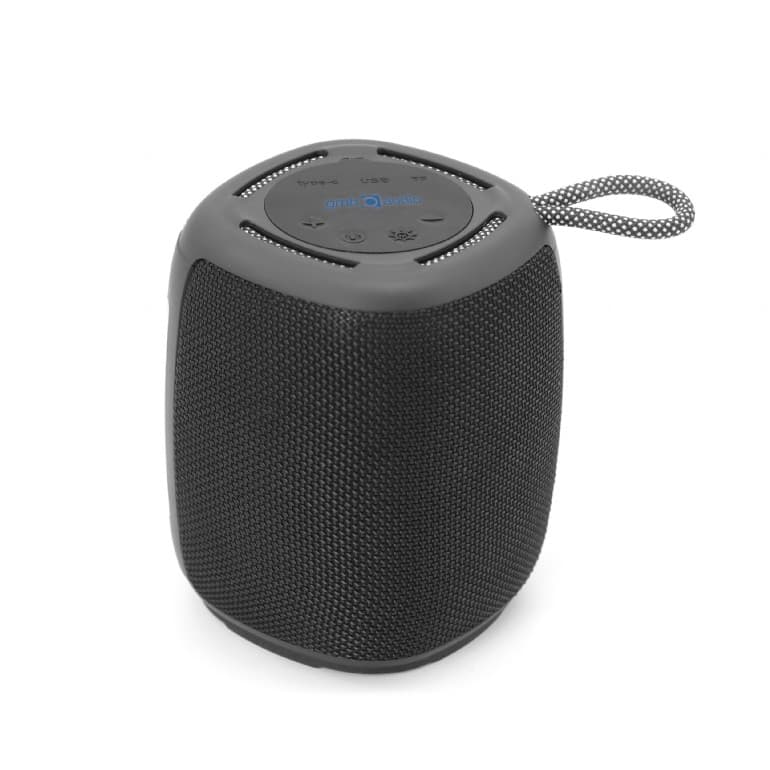 BOXE GEMBIRD portabile bluetooth, RMS: 5W, baterie 1200mAh, microSD, USB, FM-radio, LED light, BT v5.1, 111x111x134mm, 530 grame, black, "SPK-BT-LED-03-BK" — miniatură