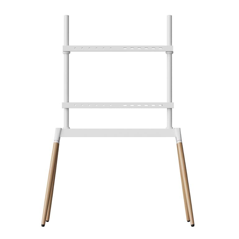 SUPORT de podea GEMBIRD, pt 1 TV/monitor, diag. max 55" - 86", max 40 kg, fix, 1025x500x1475mm, inaltime 1130-1440mm, white&wood, "TVS-86F-01-W"