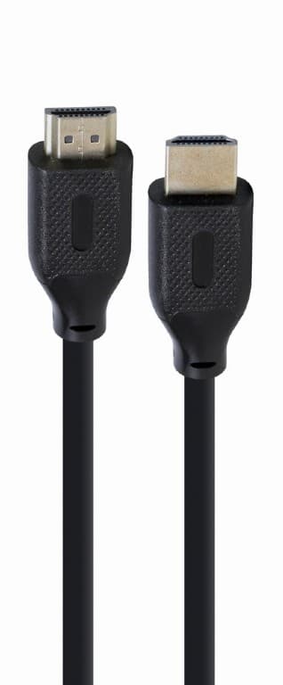 CABLU video GEMBIRD, HDMI (T) la HDMI (T), 2m, HDMI 2.1, conectori auriti, rezolutie maxima 8K (7680 x 4320) la 60 Hz, cupru, 8mm diam, negru, "CC-HDMI8K-2M" — miniatură
