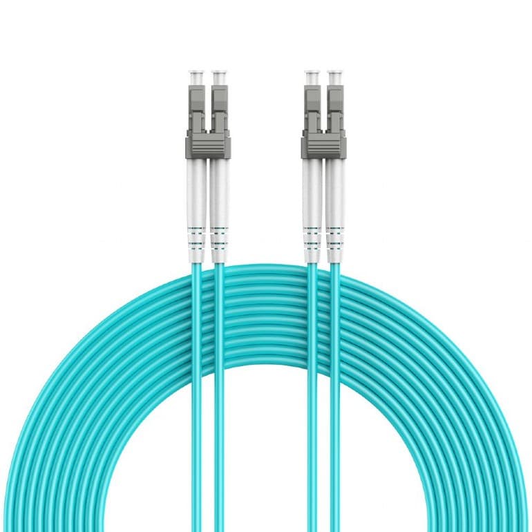 PATCH CORD Fibra Optica GEMBIRD OM4 50/125, multimode, LC/UPC-LC/UPC, LSZH, 2 m, turcoaz, "CFO-MDOM4-LC/LC-2M"