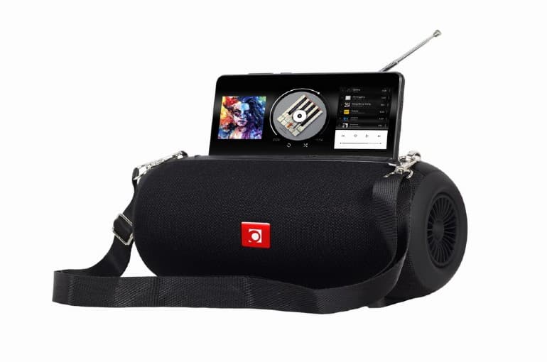 BOXE GEMBIRD portabile bluetooth, RMS: 10W (5W x 2), baterie 1200mAh, microSD, USB, FM-radio, antena, BT v5.1, 230x95x95mm, 521 grame, black, "SPK-BT-17" — miniatură