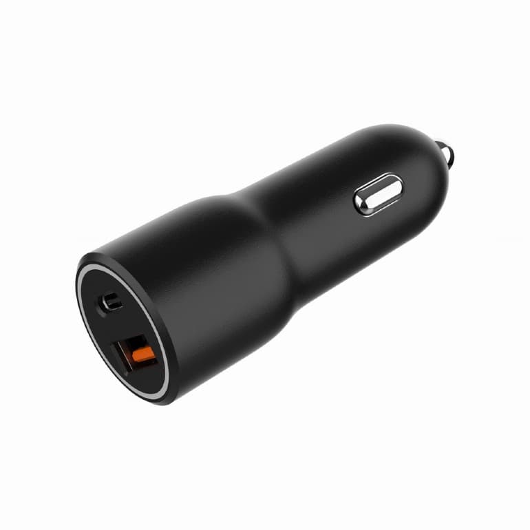 ALIMENTATOR auto GEMBIRD, 1 x USB-A QC3.0 max 18W + 1 x USB-C PD max 20W, pt. bricheta auto, black, "TA-UC-AC2PDQC38-CAR-01" — miniatură