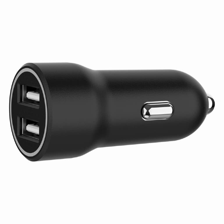 ALIMENTATOR auto GEMBIRD, 2 x USB-A la 5V/2.4A, 12W, pt. bricheta auto, black, "TA-UC-2A15-CAR-01" — miniatură