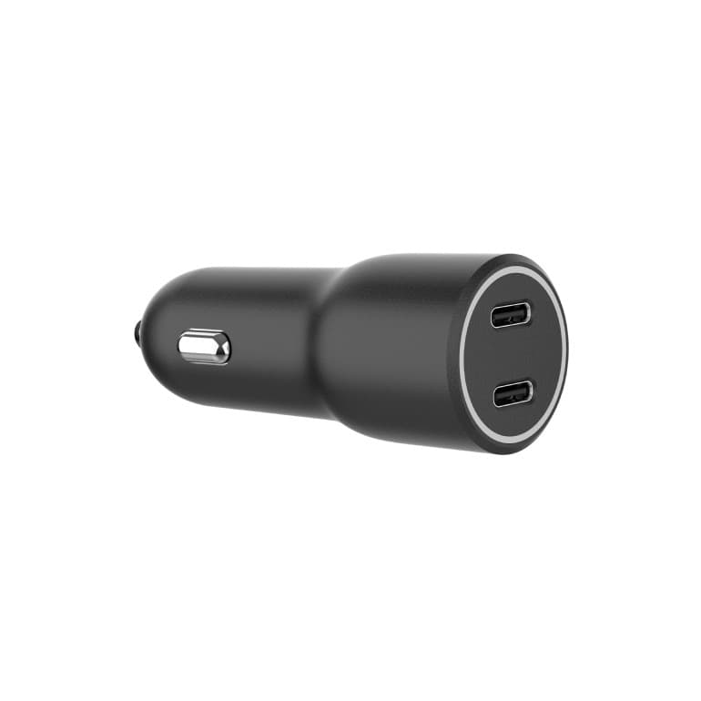 ALIMENTATOR auto GEMBIRD, 2 x USB-C PD max 40W, pt. bricheta auto, black, "TA-UC-C2PD40-CAR-01" — miniatură