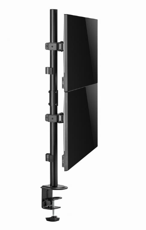 SUPORT de birou Gembird, pt 2 TV/monitor plat, diag. max 17-32 inch, rotatie, inclinare, pivotare, max 9 kg, "MA-D2-02" — miniatură