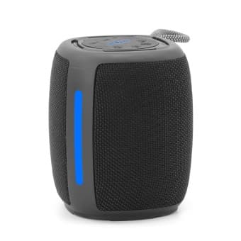 BOXE GEMBIRD portabile bluetooth, RMS: 5W, baterie 1200mAh, microSD, USB, FM-radio, LED light, BT v5.1, 111x111x134mm, 530 grame, black, "SPK-BT-LED-03-BK"