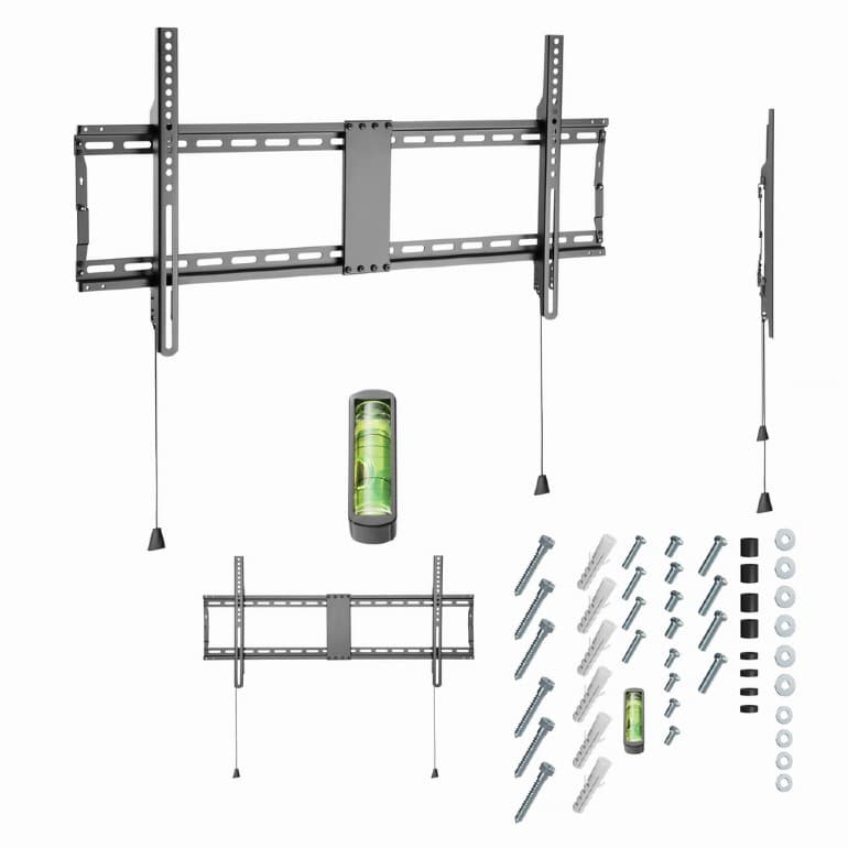 SUPORT de perete GEMBIRD, pt 1 TV/monitor, diag. max 43" - 90", fix, max 70 kg, "WM-90F-01" — miniatură