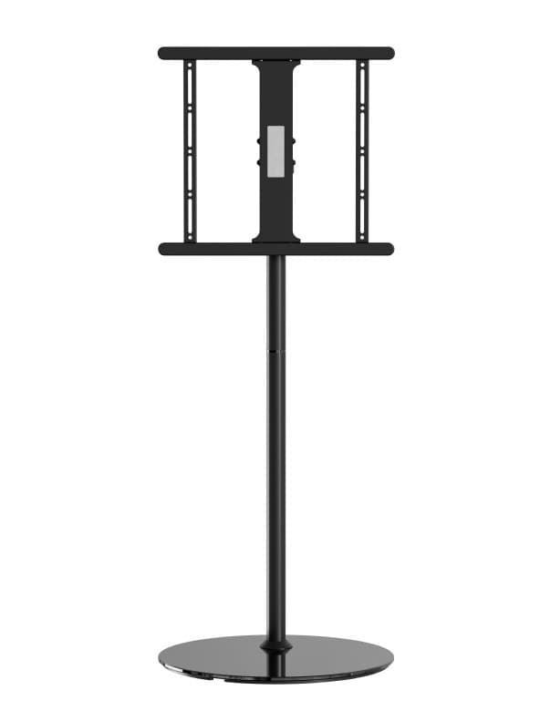 SUPORT de podea GEMBIRD, pt 1 TV/monitor, diag. max 32" - 65", max 35 kg, rotire +/-20 gr, inclinare +3~-5 gr, 550x550x1430mm, inaltime 1100-1310mm, black, "TVS-65S-02" — miniatură