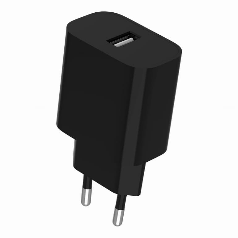 ALIMENTATOR retea 220V GEMBIRD, universal, 1 x USB-A 2.4A, max. 12W, protectie: scurtcircuit, supraincarcare, negru, "TA-UC-1A12-01-BK" — miniatură