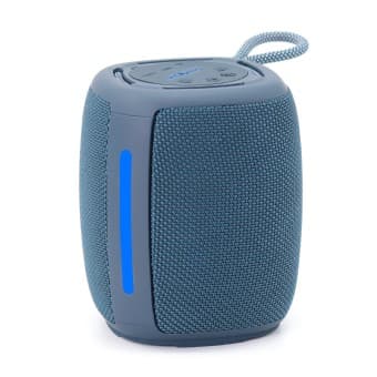 BOXE GEMBIRD portabile bluetooth, RMS: 5W, baterie 1200mAh, microSD, USB, FM-radio, LED light, BT v5.1, 111x111x134mm, 530 grame, blue, "SPK-BT-LED-03-B" — miniatură
