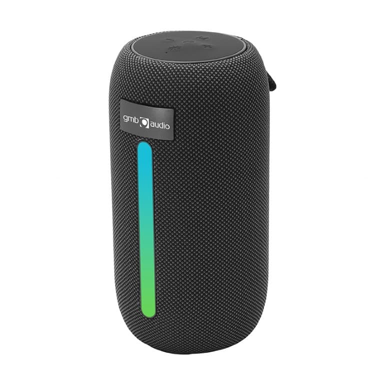 BOXE GEMBIRD portabile bluetooth, RMS: 5W, baterie 1500mAh, microSD, USB, FM-radio, LED light, BT v5.3, 103x103x203mm, 580 grame, black, "SPK-BT-LED-07"