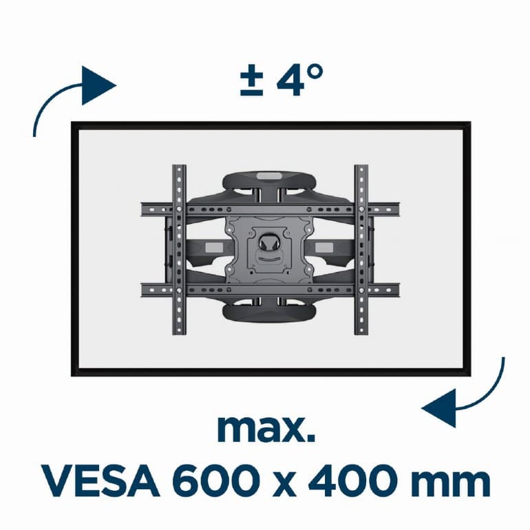 SUPORT de perete GEMBIRD, pt 1 TV/monitor, diag. max 32" - 75", full-motion, max 45 kg, "WM-75ST-01" — miniatură