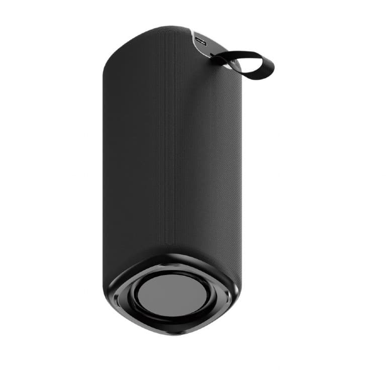 BOXE GEMBIRD portabile bluetooth, RMS: 10W (5W x 2), baterie 1200mAh, microSD, FM-radio, LED light, BT v5.3, 76x76x180mm, 530 grame, black, "SPK-BT-LED-08L" — miniatură
