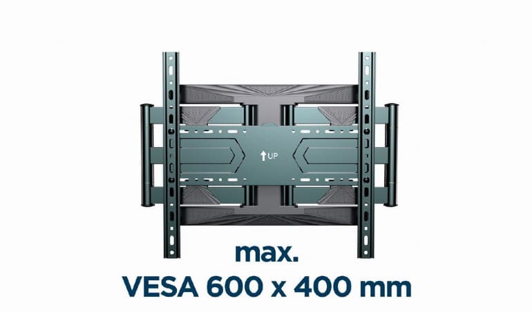 SUPORT de perete GEMBIRD, pt 1 TV/monitor, diag. max 40" - 80", full-motion, max 50 kg, "WM-80ST-01" — miniatură