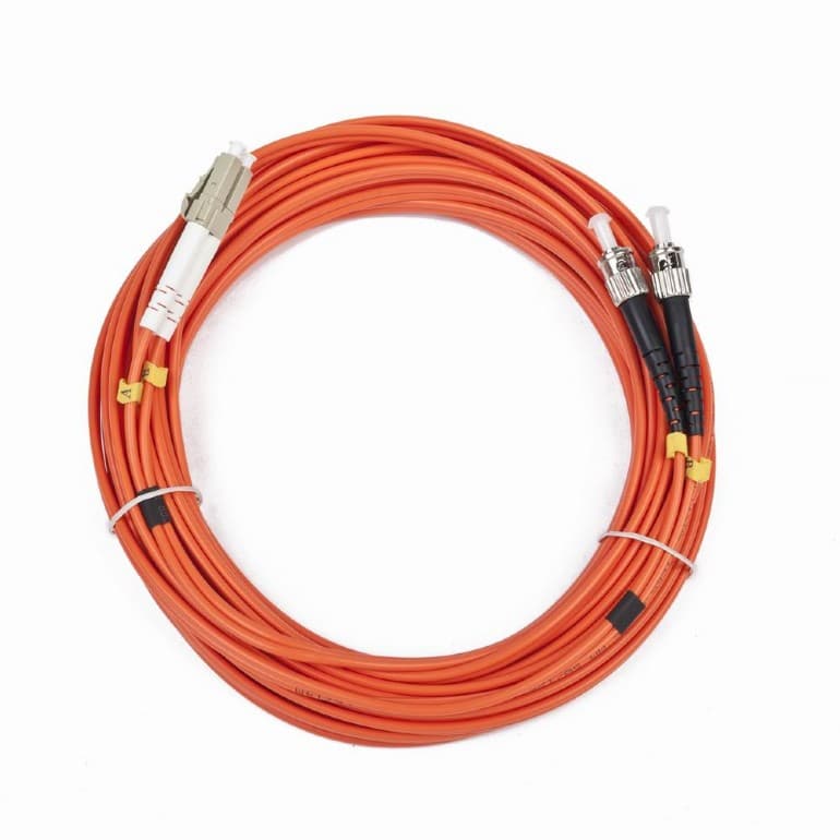 CABLU FIBRA OPTICA duplex multimode, 10m, conectori LC-ST, bulk, Gembird "CFO-LCST-OM2-10M" — miniatură