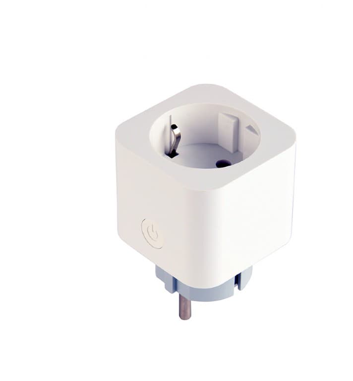 PRELUNGITOR GEMBIRD, Schuko x 1, WiFi, conectare prin Schuko (T), 16 A, 3680W, compatibil Tuya, alb, "TSL-PS-S1M-01-W" — miniatură