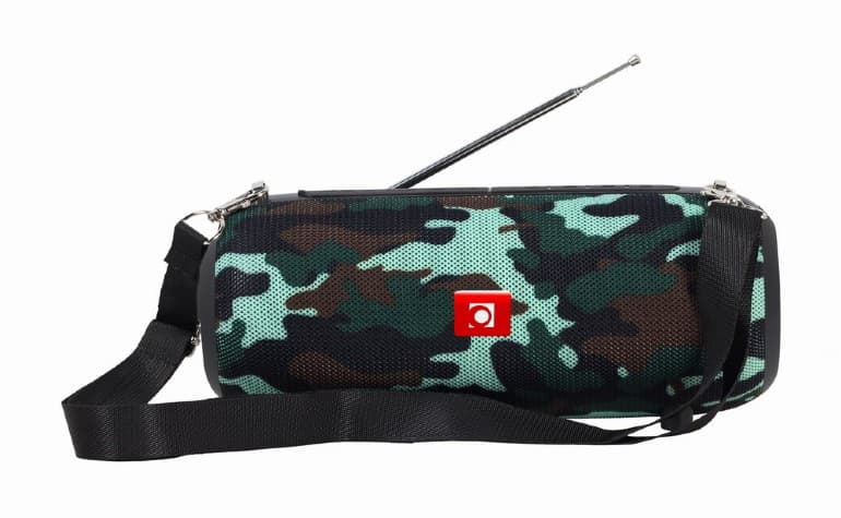 BOXE GEMBIRD portabile bluetooth, RMS: 10W (5W x 2), baterie 1200mAh, microSD, USB, FM-radio, antena, BT v5.1, 230x95x95mm, 521 grame, camo, "SPK-BT-17-CM" — miniatură