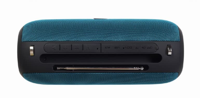 BOXE GEMBIRD portabile bluetooth, RMS: 10W (5W x 2), baterie 1200mAh, microSD, USB, FM-radio, antena, BT v5.1, 230x95x95mm, 521 grame, green, "SPK-BT-17-G" — miniatură