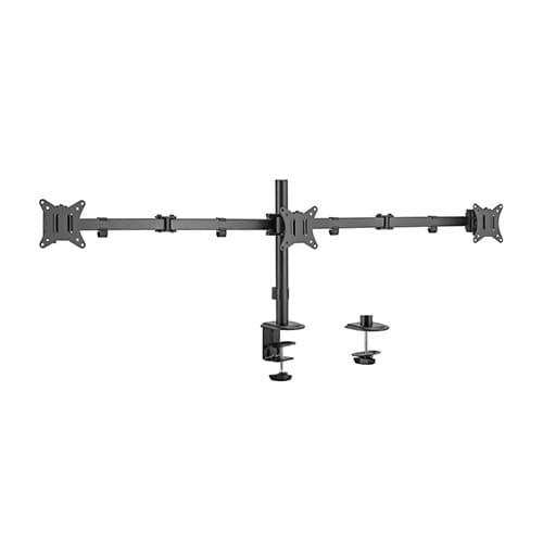 SUPORT de birou Gembird, pt 3 TV/monitor plat, diag. max 17-27 inch, rotatie, inclinare, pivotare, max 7 kg, "MA-D3-01"