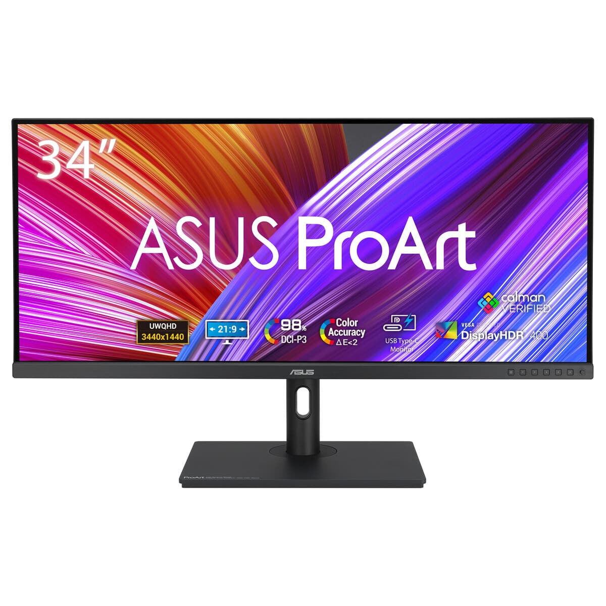 Monitor Professional ASUS ProArt 34,PA348CGV,IPSUltra-wide QHD (3440 x 1440),USB-C,120Hz, FreeSync "PA348CGV"
