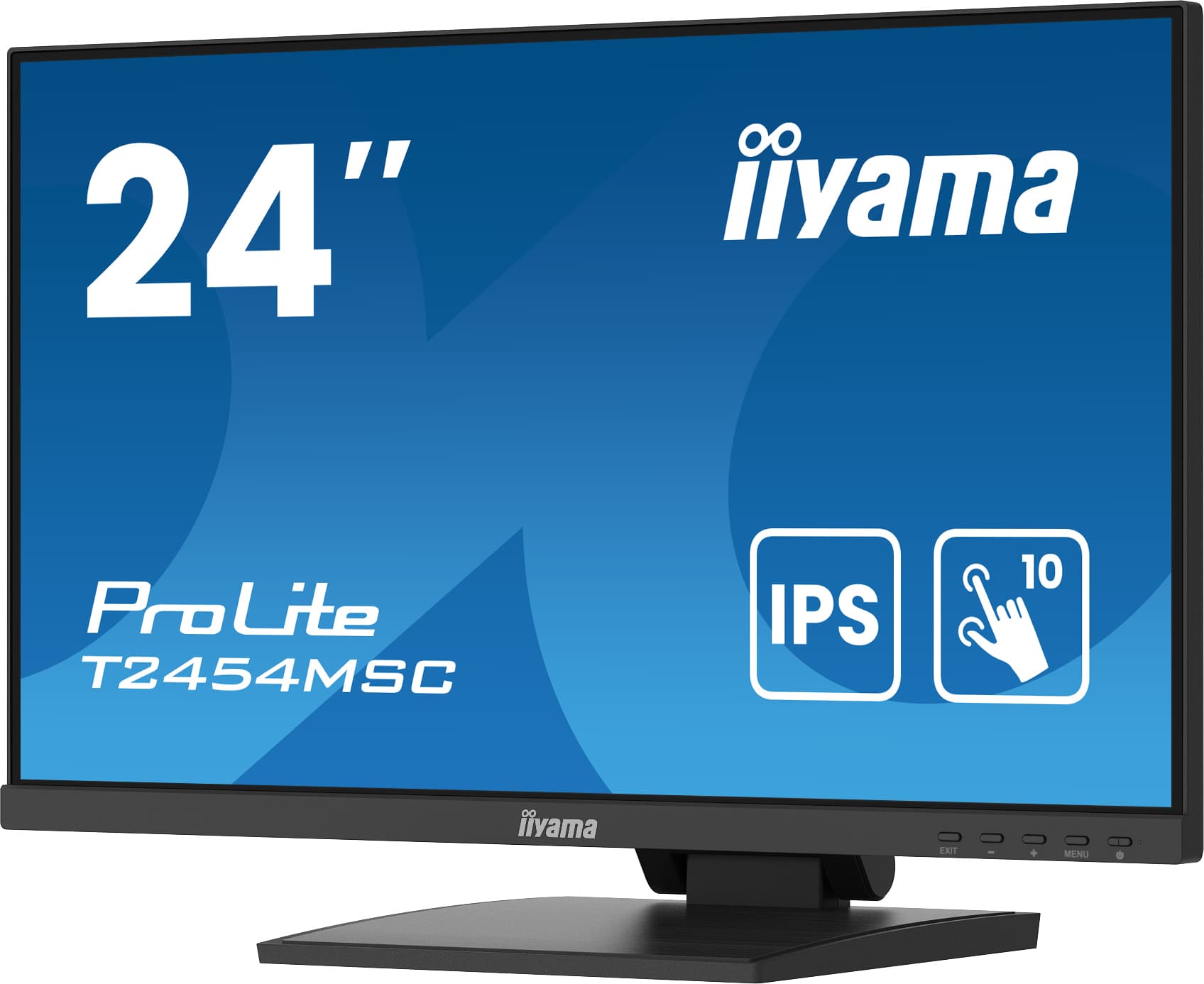 Iiyama PROLITE T2454MSC-B2AG monitor 23,8 TOUCH SCREEN FHD 75 Hz IPS 300 cd 4 ms HDMI DP SPEAKERS Black "T2454MSC-B2AG" — miniatură