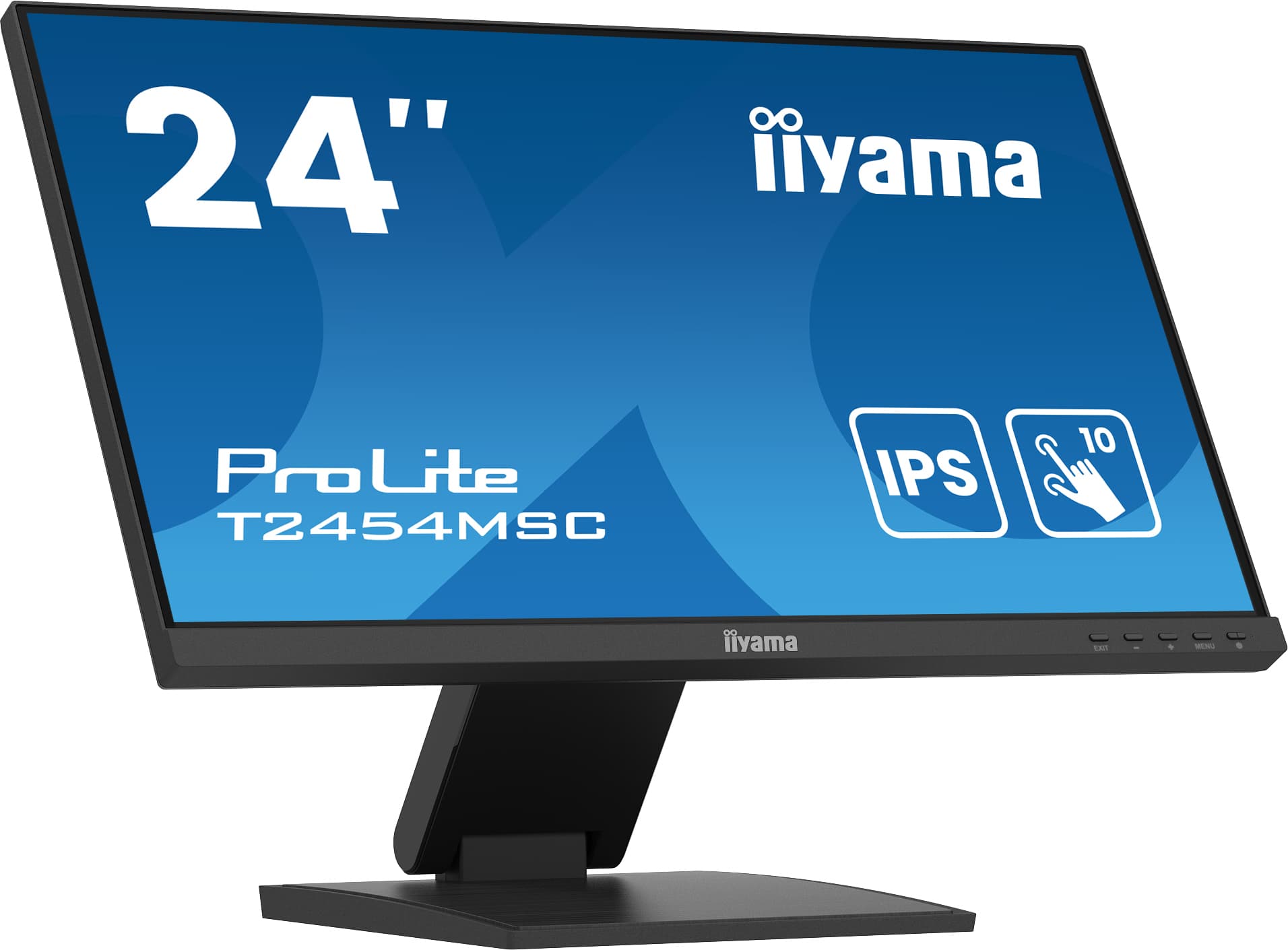 Iiyama PROLITE T2454MSC-B2AG monitor 23,8 TOUCH SCREEN FHD 75 Hz IPS 300 cd 4 ms HDMI DP SPEAKERS Black "T2454MSC-B2AG"