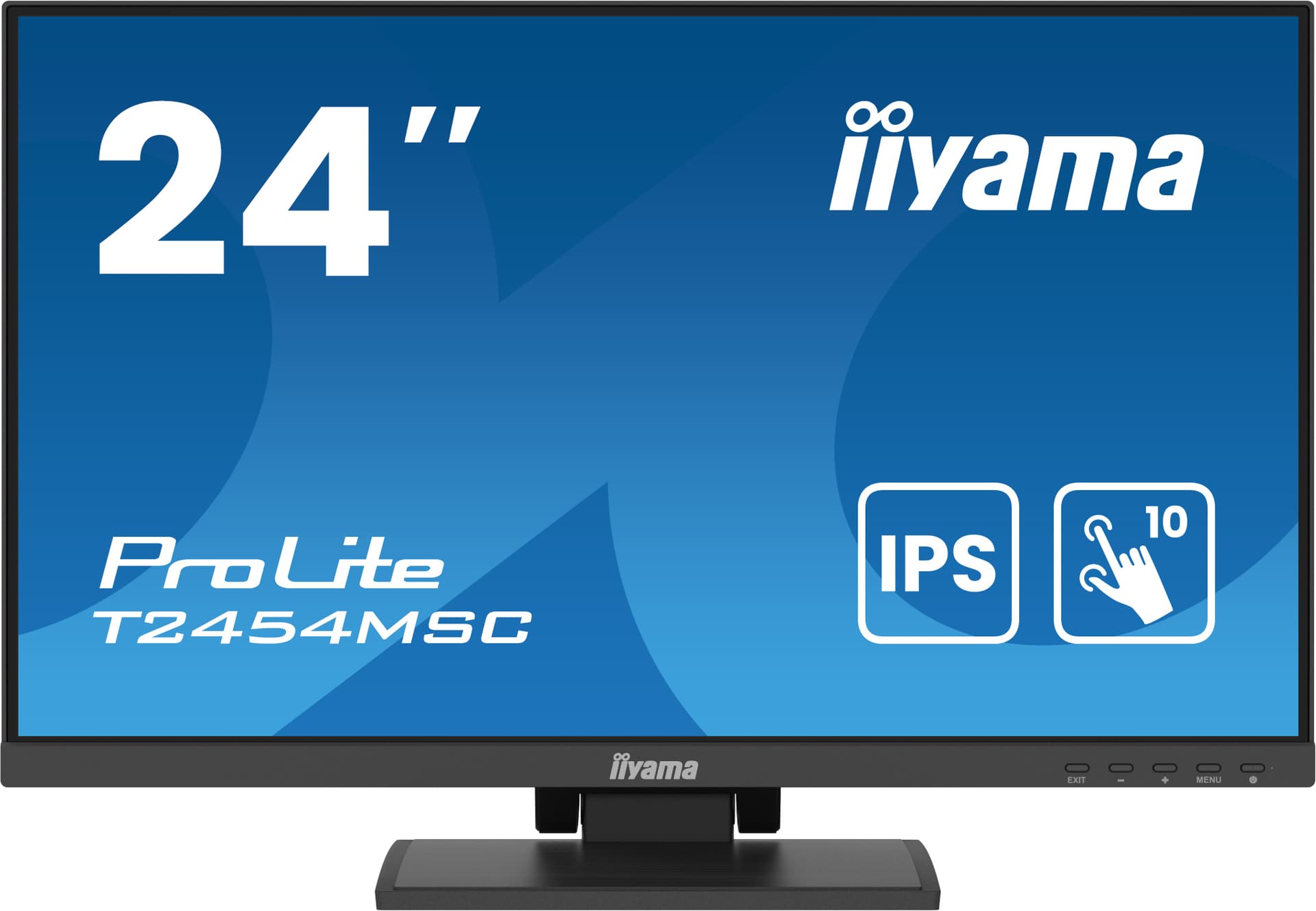 Iiyama PROLITE T2454MSC-B2AG monitor 23,8 TOUCH SCREEN FHD 75 Hz IPS 300 cd 4 ms HDMI DP SPEAKERS Black "T2454MSC-B2AG" — miniatură