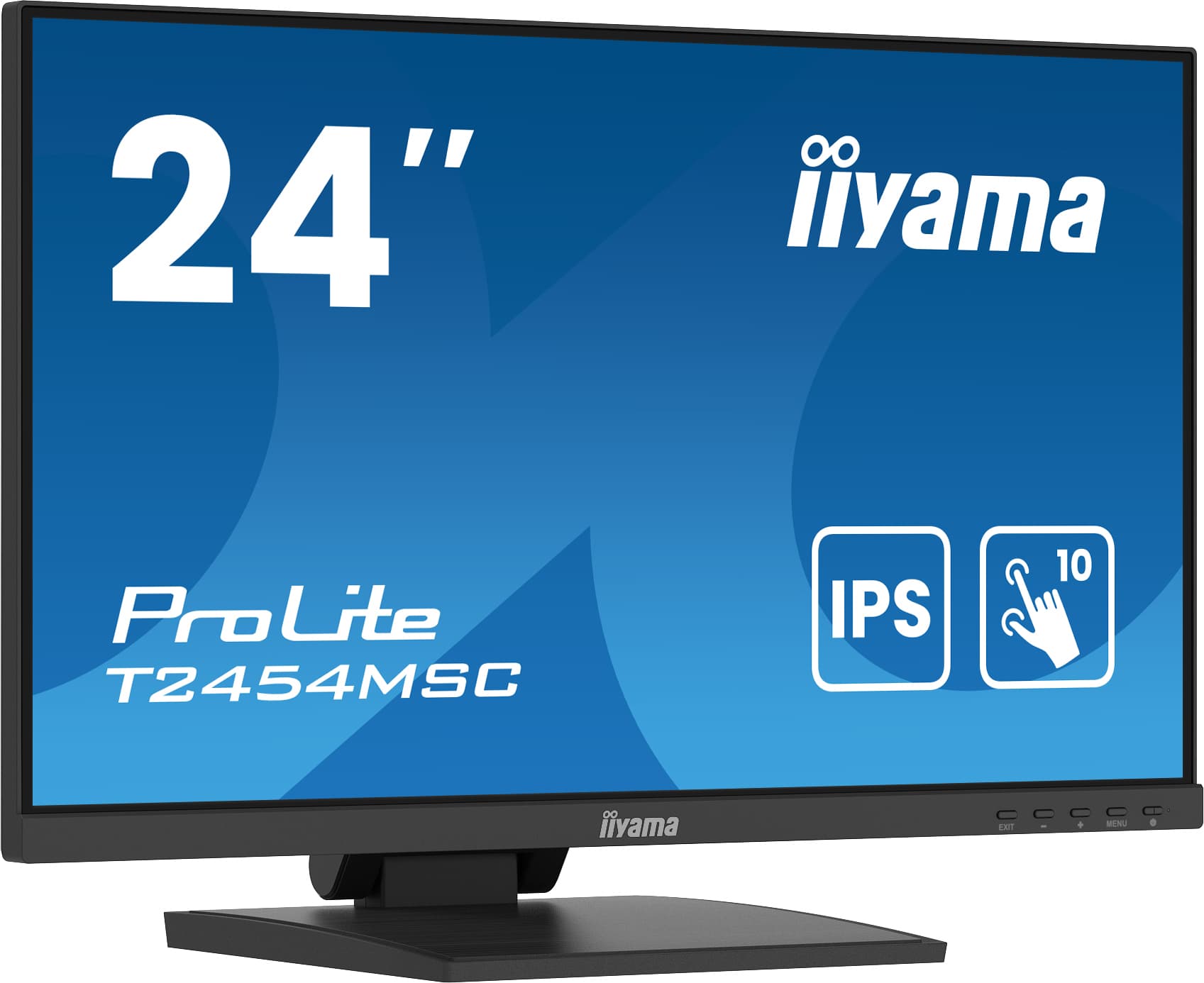 Iiyama PROLITE T2454MSC-B2AG monitor 23,8 TOUCH SCREEN FHD 75 Hz IPS 300 cd 4 ms HDMI DP SPEAKERS Black "T2454MSC-B2AG" — miniatură