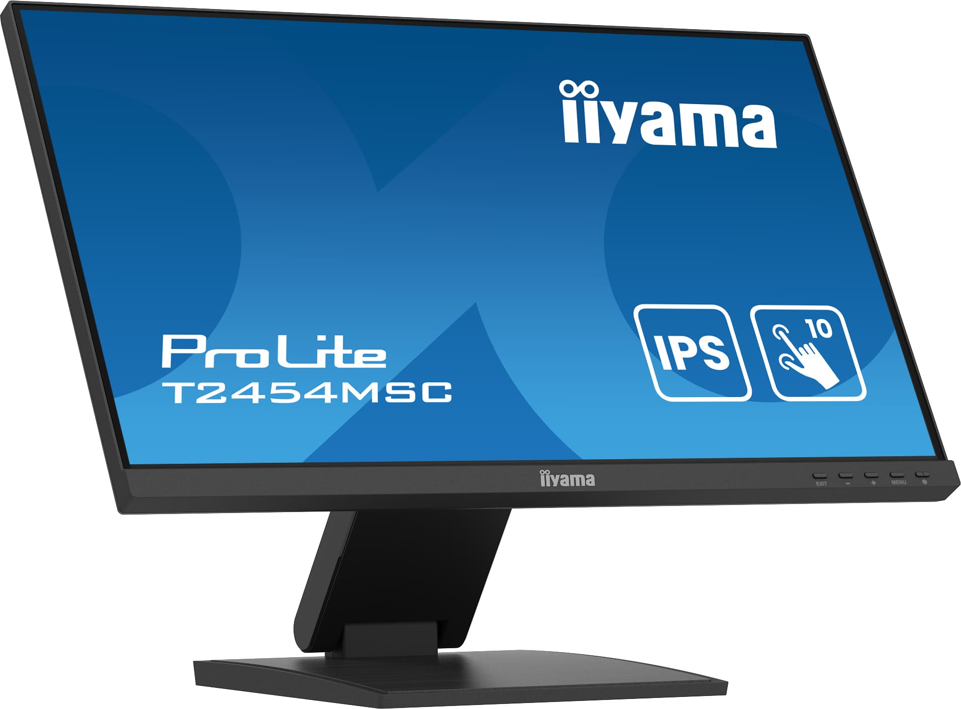 Iiyama PROLITE T2454MSC-B2AG monitor 23,8 TOUCH SCREEN FHD 75 Hz IPS 300 cd 4 ms HDMI DP SPEAKERS Black "T2454MSC-B2AG" — miniatură