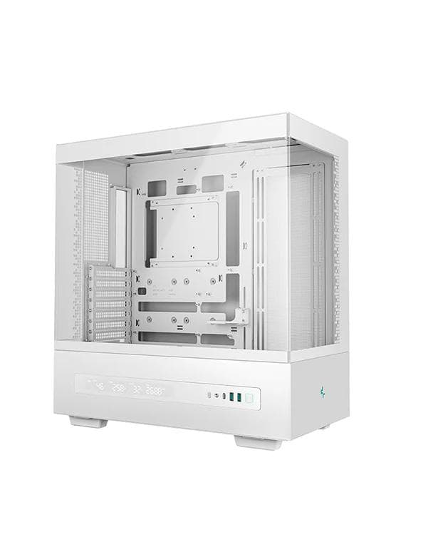 CARCASA DeepCool "CH690 DIGITAL WH", middle tower, gaming, fara sursa, suporta 10xfan, , PSU shroud, USB Type-C x 1, USB 3.1 gen1 x 2, audio+mic, 8 sloturi expansiune, alb, "R-CH690-WHNNA0D-G-1" — miniatură