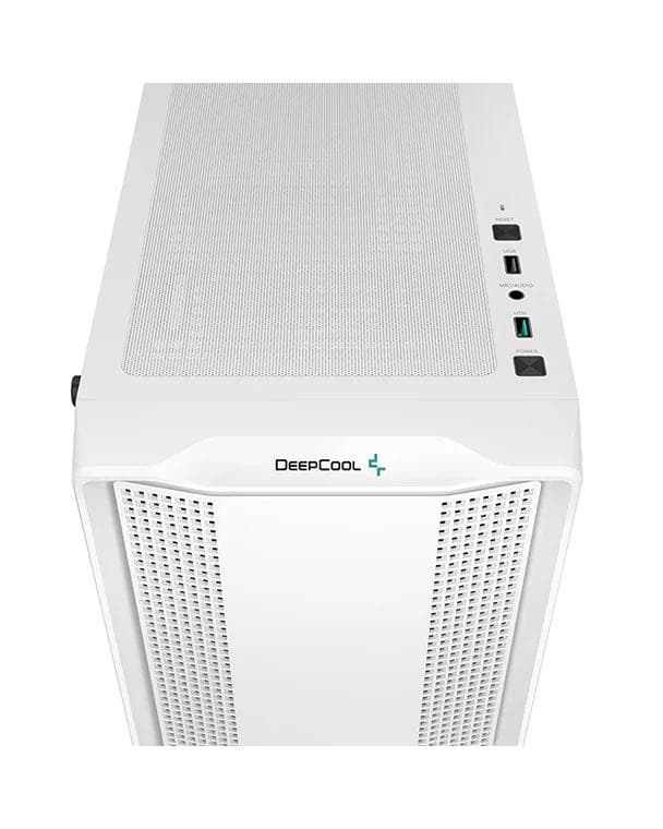 CARCASA DeepCool "CC560 MESH V2", middle tower, gaming, fara sursa, suporta 8xfan, 4xfan inclus, USB 3.2 gen1 x 2, audio, 7 sloturi expansiune, alb, "R-CC560-WHAMA4-G-2" — miniatură