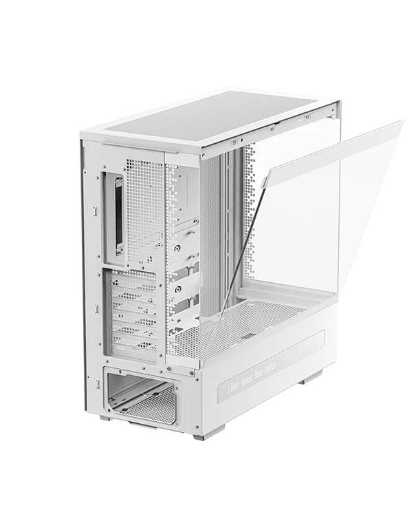 CARCASA DeepCool "CH690 DIGITAL WH", middle tower, gaming, fara sursa, suporta 10xfan, , PSU shroud, USB Type-C x 1, USB 3.1 gen1 x 2, audio+mic, 8 sloturi expansiune, alb, "R-CH690-WHNNA0D-G-1" — miniatură