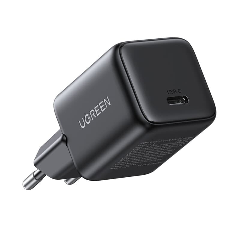 INCARCATOR retea Ugreen GaN "X513" Quick Charge 30W, 1 x USB Type-C, negru "65007" — miniatură
