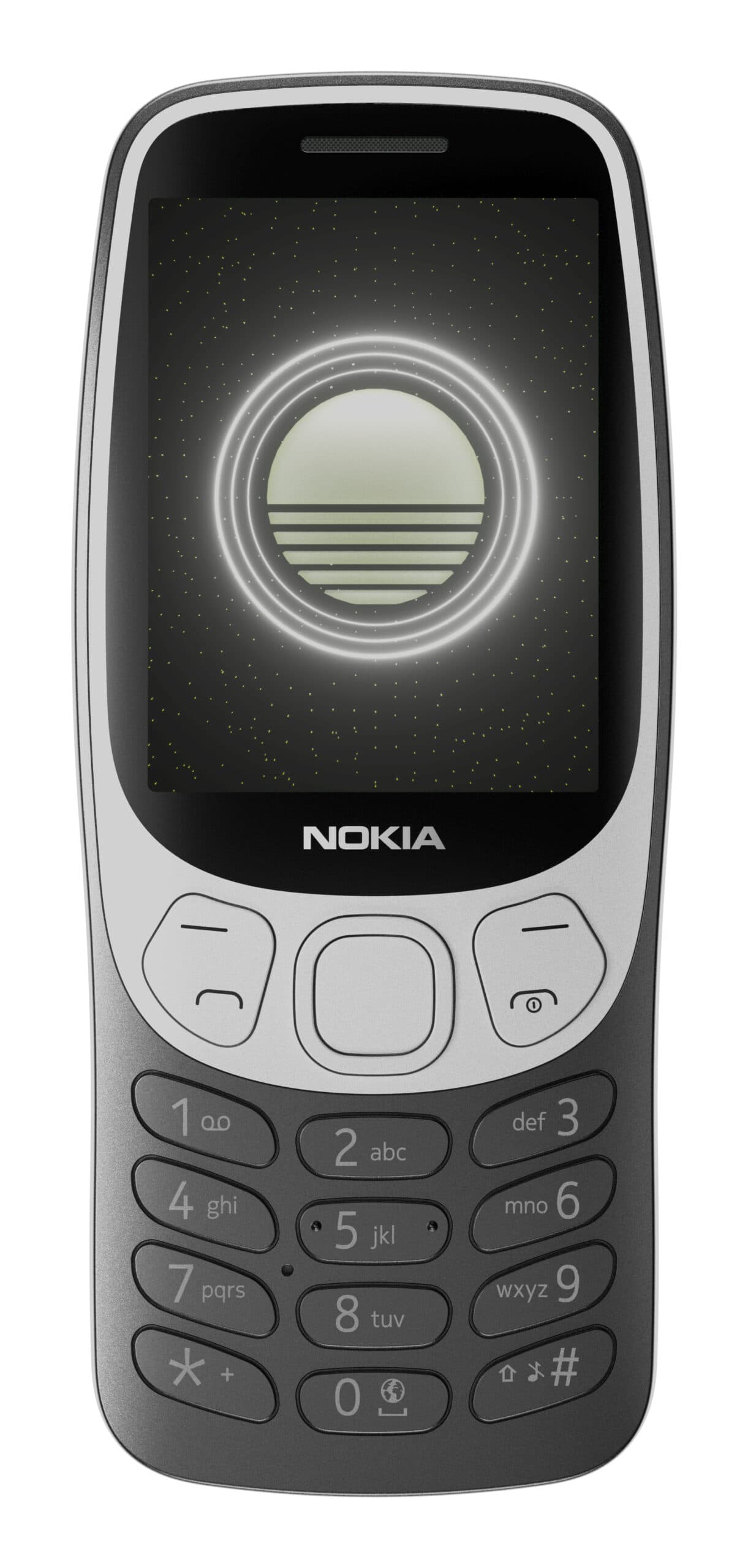 Nokia 3210 (2024) 4G, Dual SIM, 1450 mAh, USB Type-C, Grunge Black "1GF025CPA2L10"