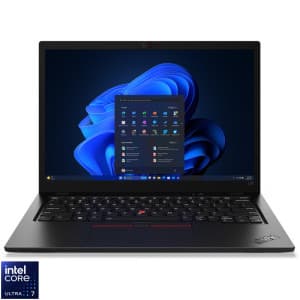 13.3 ThinkPad L13 Gen 5, WUXGA IPS, Procesor Intelxxxx CoreTM Ultra 7 155U (12M Cache, up to 4.80 GHz), 16GB LPDDR5, 512GB SSD, Intel Graphics, Win 11 Pro, Black "21LB001BRI" (