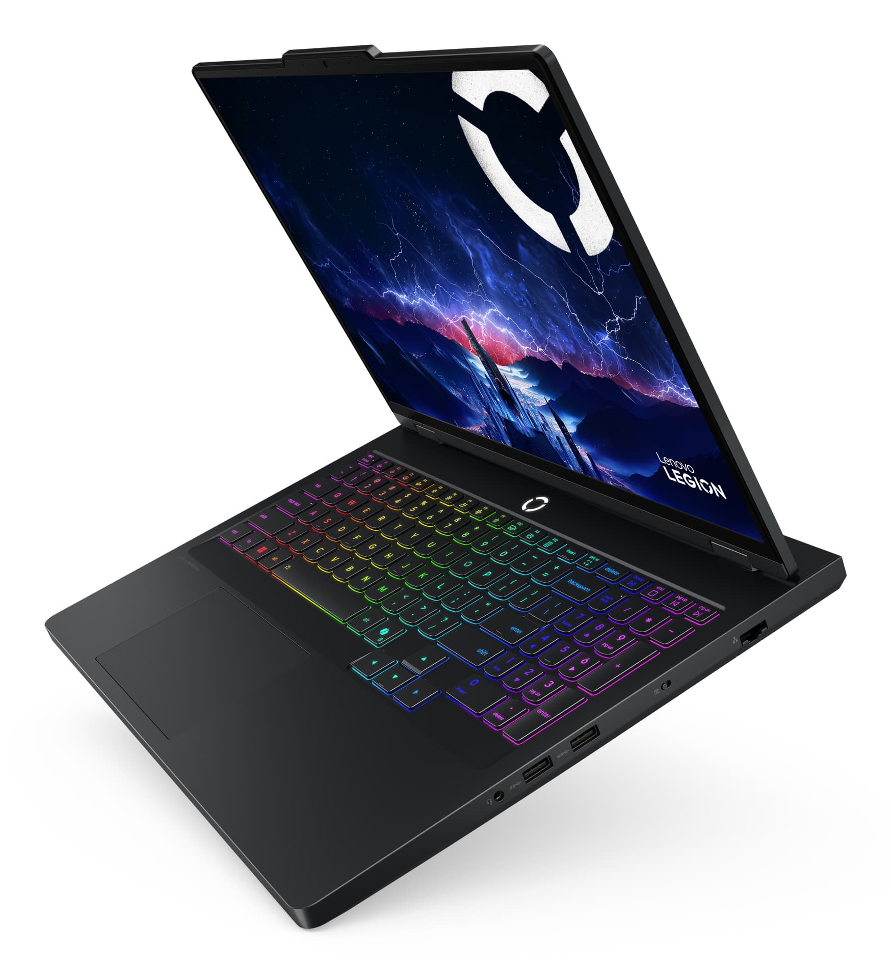 Gaming 16 Legion Pro 5 16IAX10, WQXGA OLED 165Hz G-Sync, Procesor Intelxxxx CoreTM Ultra 9 275HX, 32GB DDR5, 2x 1TB SSD, GeForce RTX 5070 8GB, No OS, Eclipse Black, 3Yr "83F30042RM" ( — miniatură
