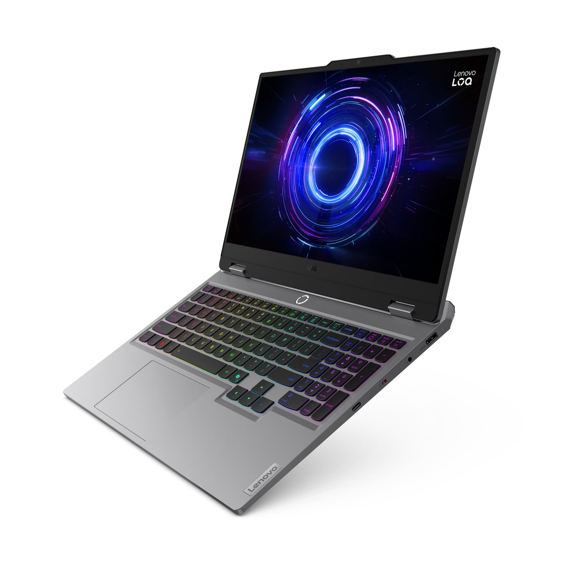 Gaming 15.6 LOQ 15IRX10, FHD IPS 144Hz, Procesor Intelxxxx CoreTM i7-13650HX (24M Cache, up to 4.90 GHz), 32GB DDR5, 1TB SSD, GeForce RTX 5060 8GB, No OS, Luna Grey "83JE00AMRM" ( — miniatură
