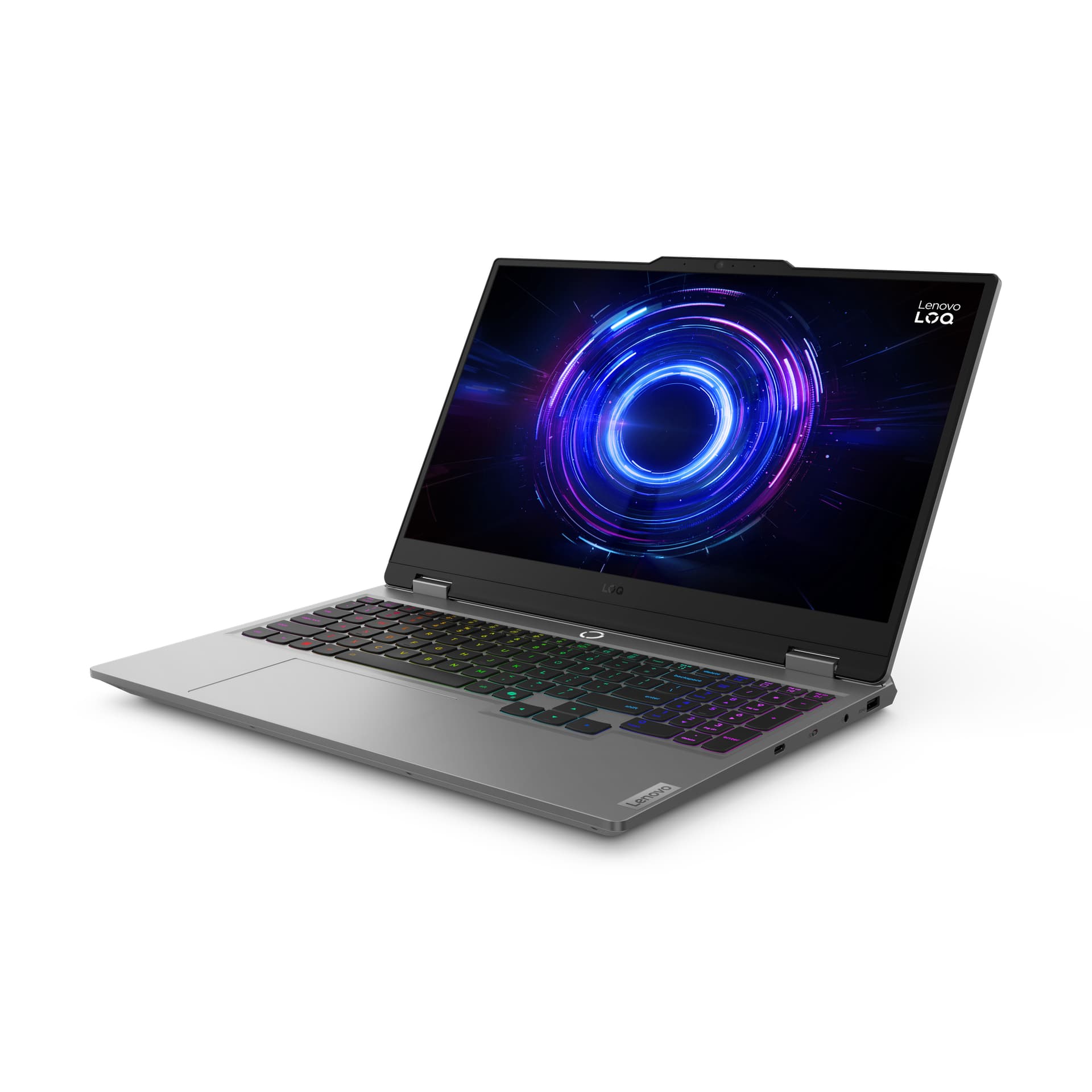 Gaming 15.6 LOQ 15IRX10, FHD IPS 144Hz, Procesor Intelxxxx CoreTM i7-13650HX (24M Cache, up to 4.90 GHz), 32GB DDR5, 1TB SSD, GeForce RTX 5060 8GB, No OS, Luna Grey "83JE00AMRM" ( — miniatură