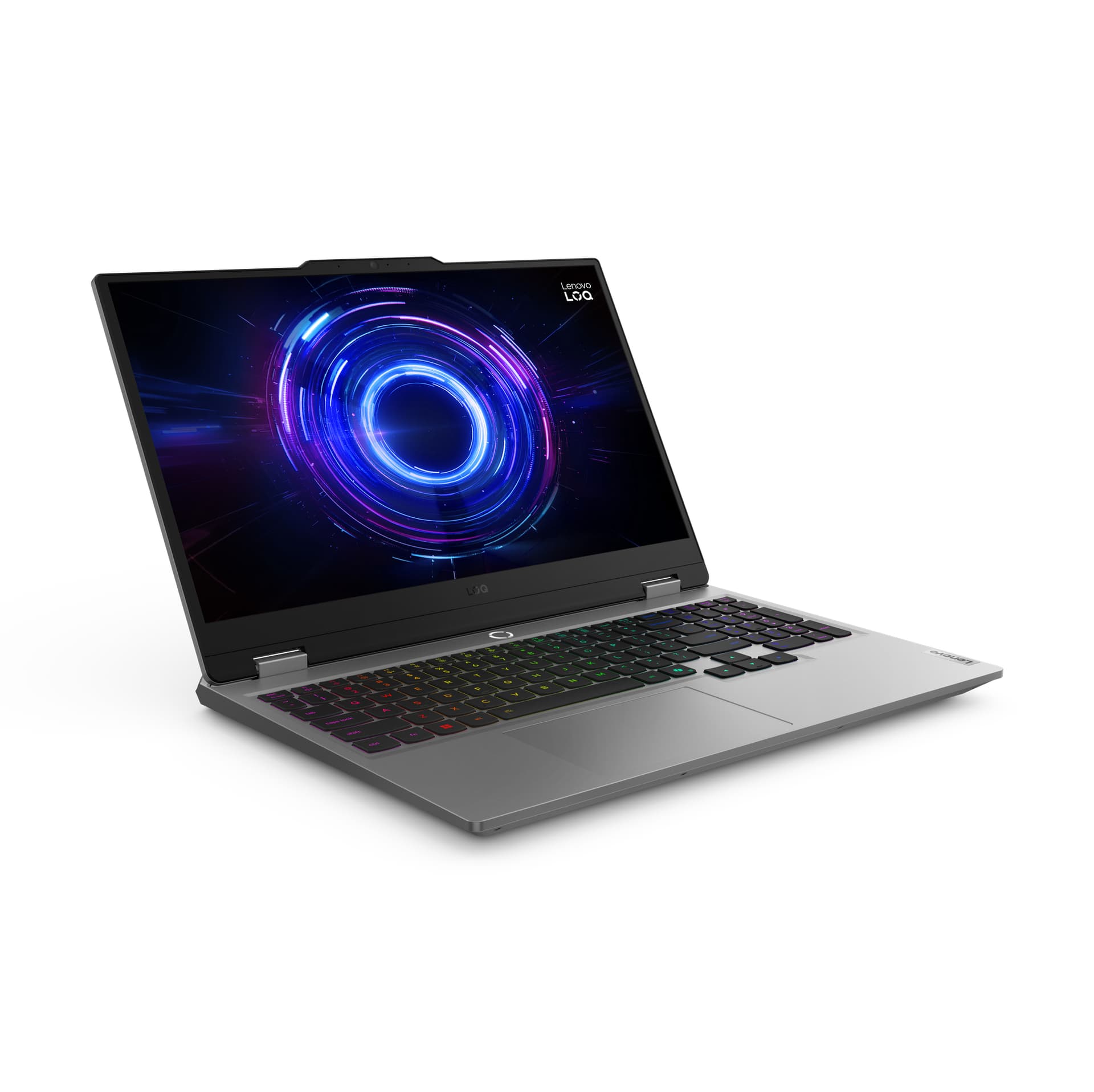 Gaming 15.6 LOQ 15IRX10, FHD IPS 144Hz, Procesor Intelxxxx CoreTM i7 14700HX (33M Cache, up to 5.50 GHz), 32GB DDR5, 1TB SSD, GeForce RTX 5060 8GB, No OS, Luna Grey "83JE00ANRM" ( — miniatură