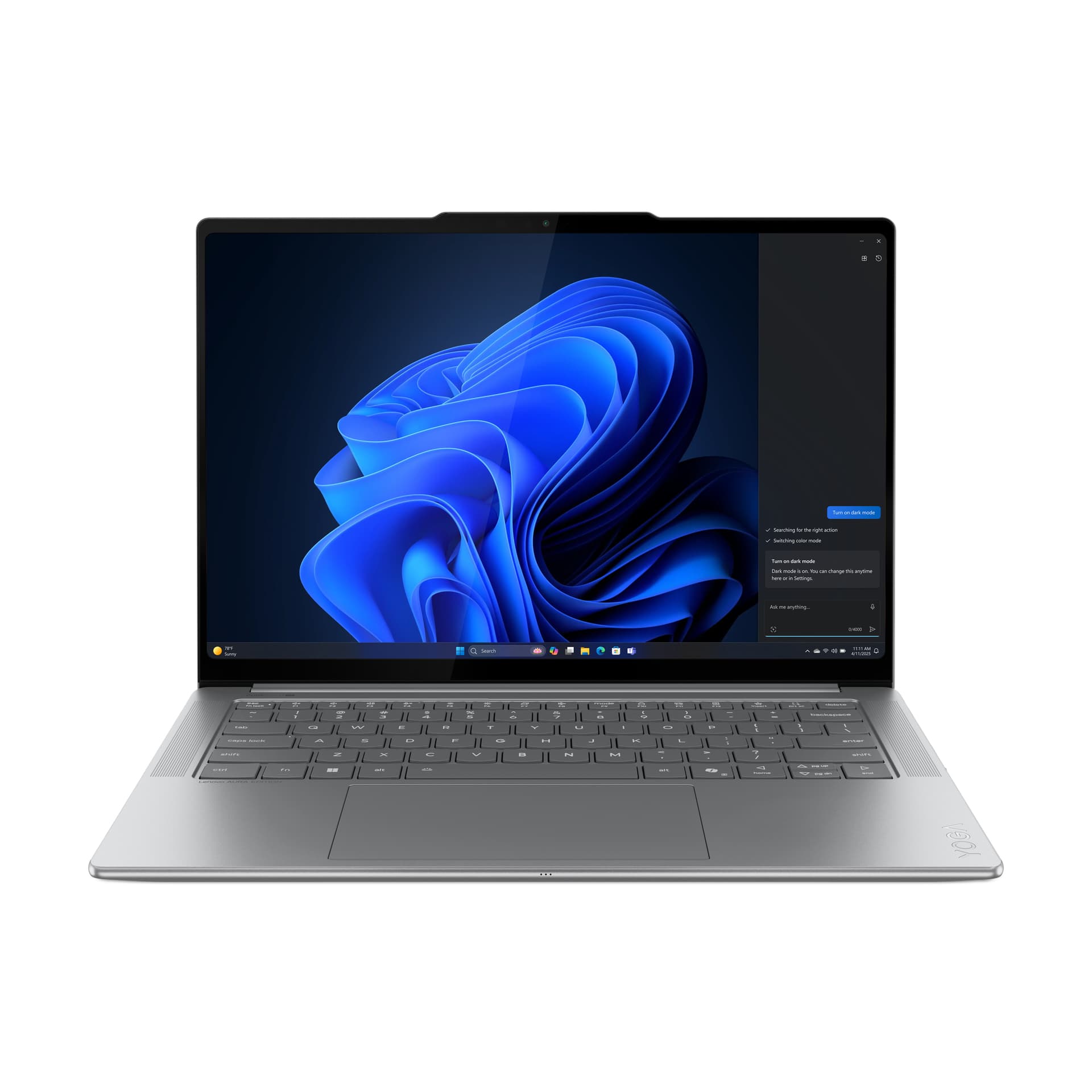 14.5 Yoga Pro 7 14IAH10, 3K OLED 120Hz Touch, Procesor Intelxxxx CoreTM Ultra 7 255H, 32GB LPDDR5X, 1TB SSD, Intel Arc 140T, Win 11 Home, Luna Grey, 3Yr "83KF000YRM" (
