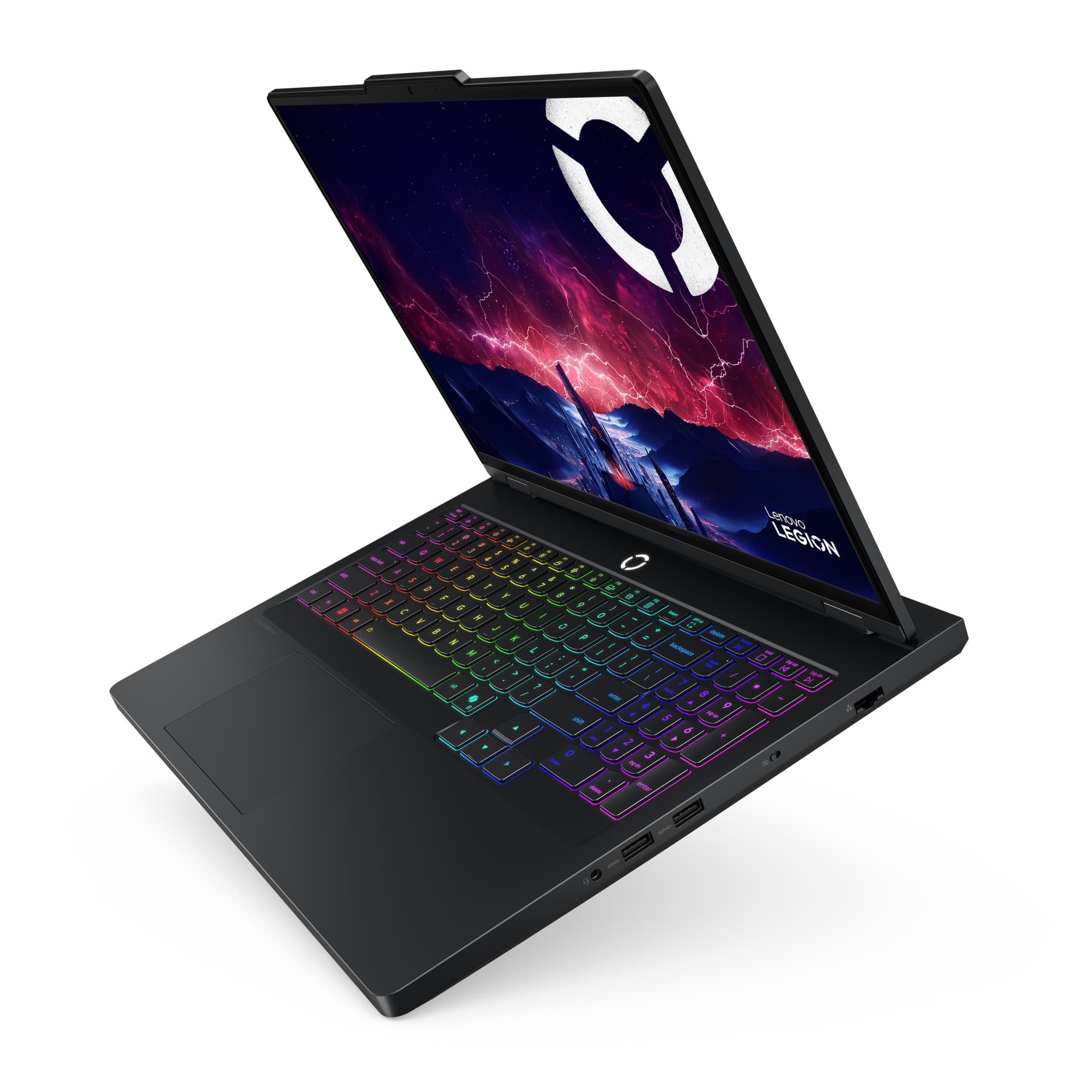 Gaming 16 Legion Pro 5 16ADR10, WQXGA IPS 240Hz, Procesor AMD RyzenTM 9 8945HX, 32GB DDR5, 1TB SSD, GeForce RTX 5060 8GB, No OS, Eclipse Black, 3Yr "83LT002GRM" ( — miniatură