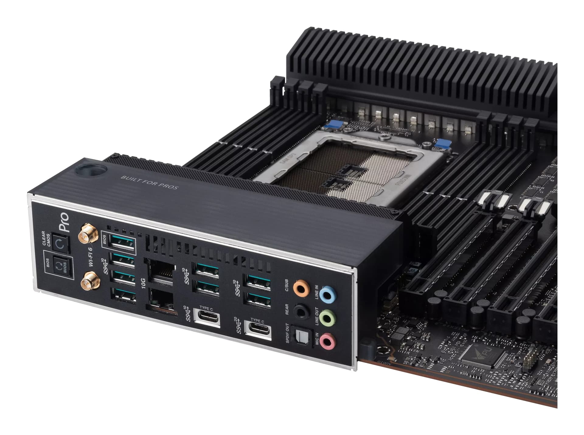 Placa de baza Pro WS WRX80E-Sage SE WIFI, AMD WRX80, socket sWRX8, eATX "90MB1590-M0EAY0" — miniatură