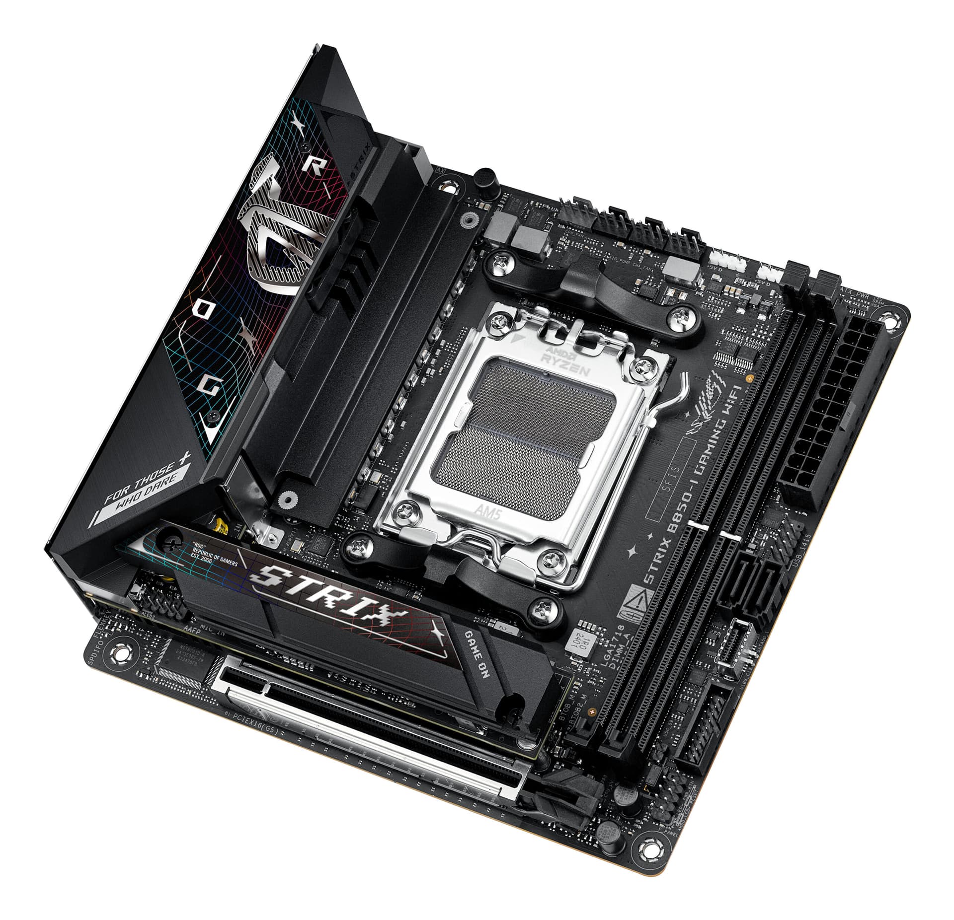 Placa de baza ASUS ROG STRIX B850-I GAMING WIFI AMD B850 Socket AM5 mini ITX "90MB1K30-M0EAY0" — miniatură