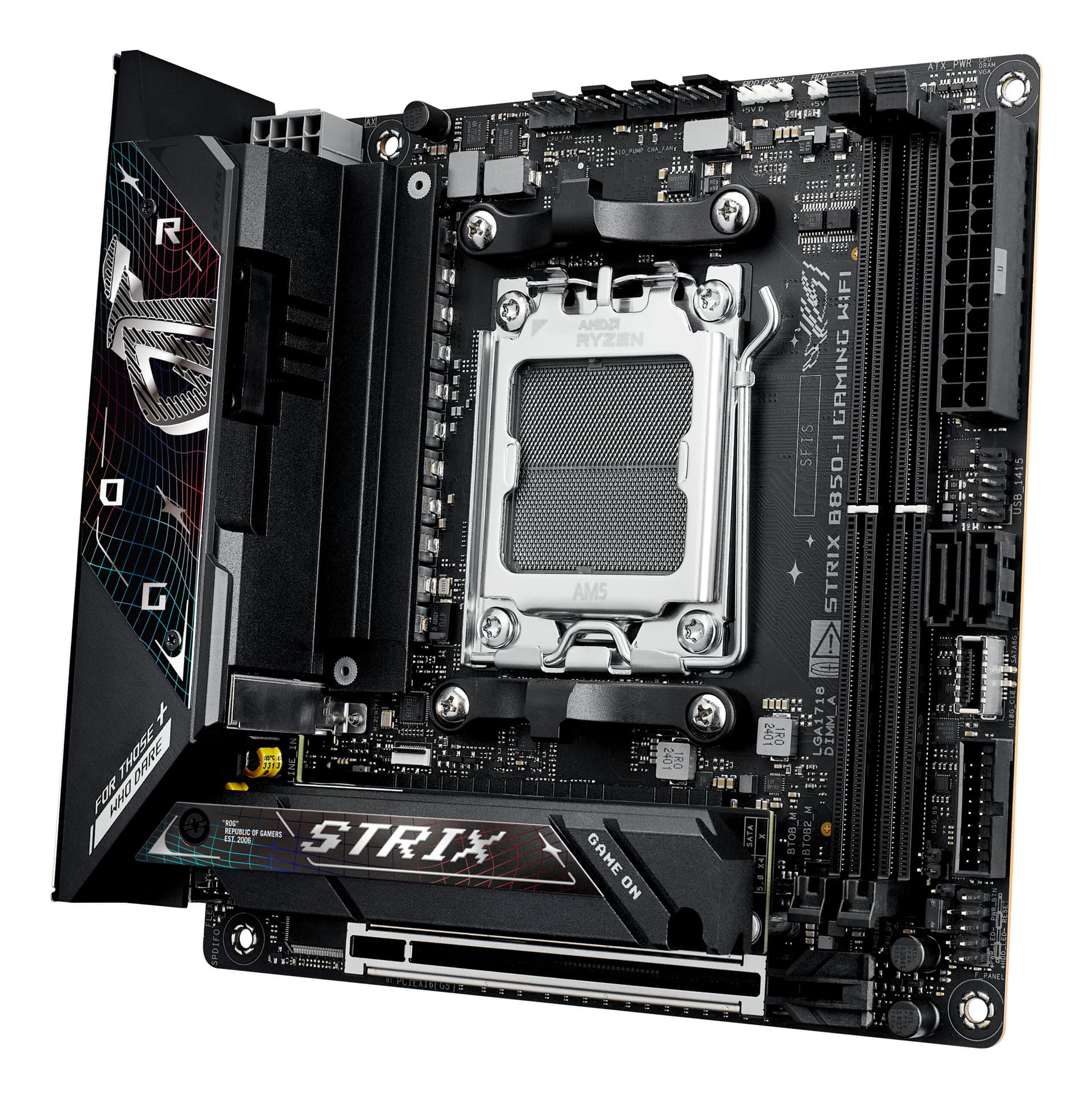 Placa de baza ASUS ROG STRIX B850-I GAMING WIFI AMD B850 Socket AM5 mini ITX "90MB1K30-M0EAY0" — miniatură