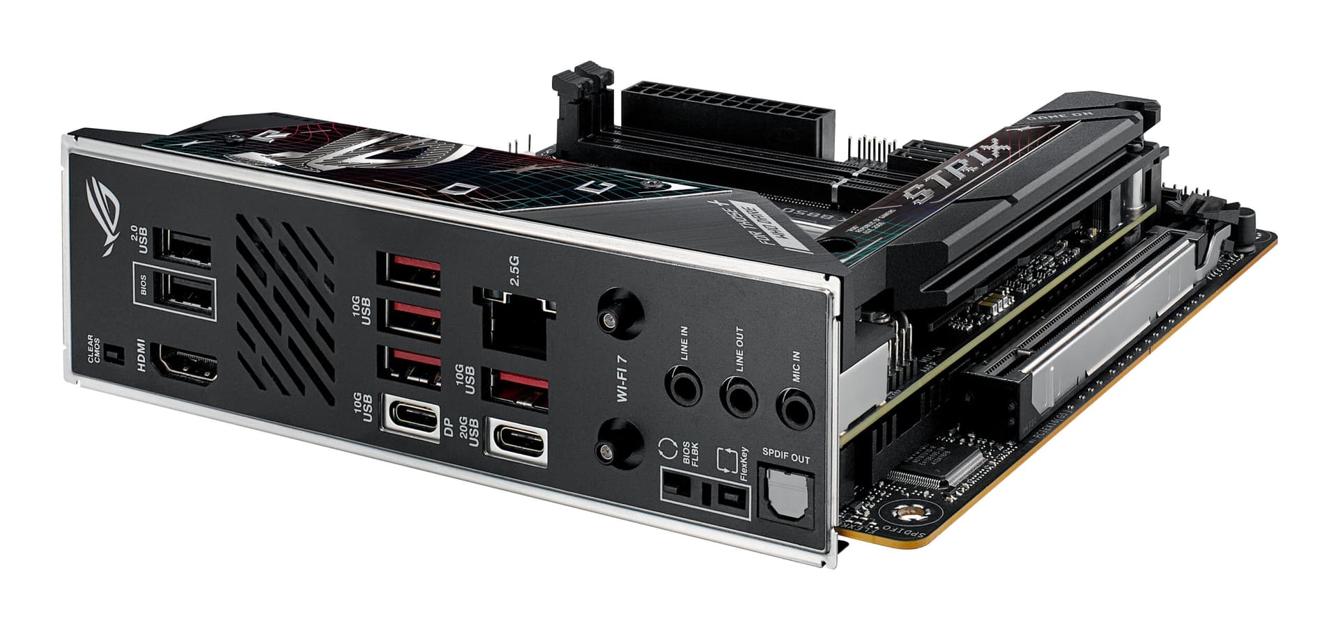 Placa de baza ASUS ROG STRIX B850-I GAMING WIFI AMD B850 Socket AM5 mini ITX "90MB1K30-M0EAY0" — miniatură