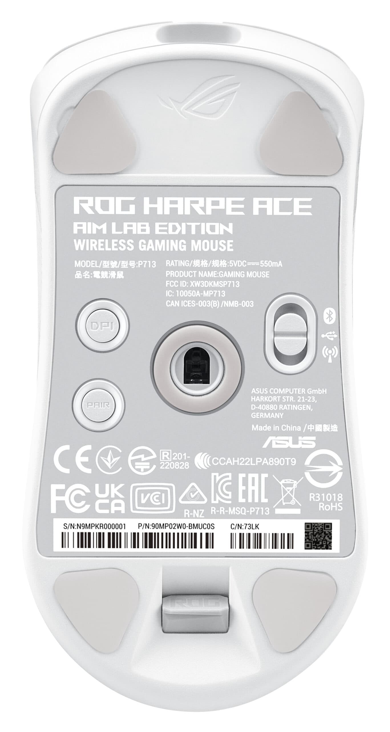 ROG Harpe Ace Aim Lab Edition White "90MP02W0-BMUA10" — miniatură