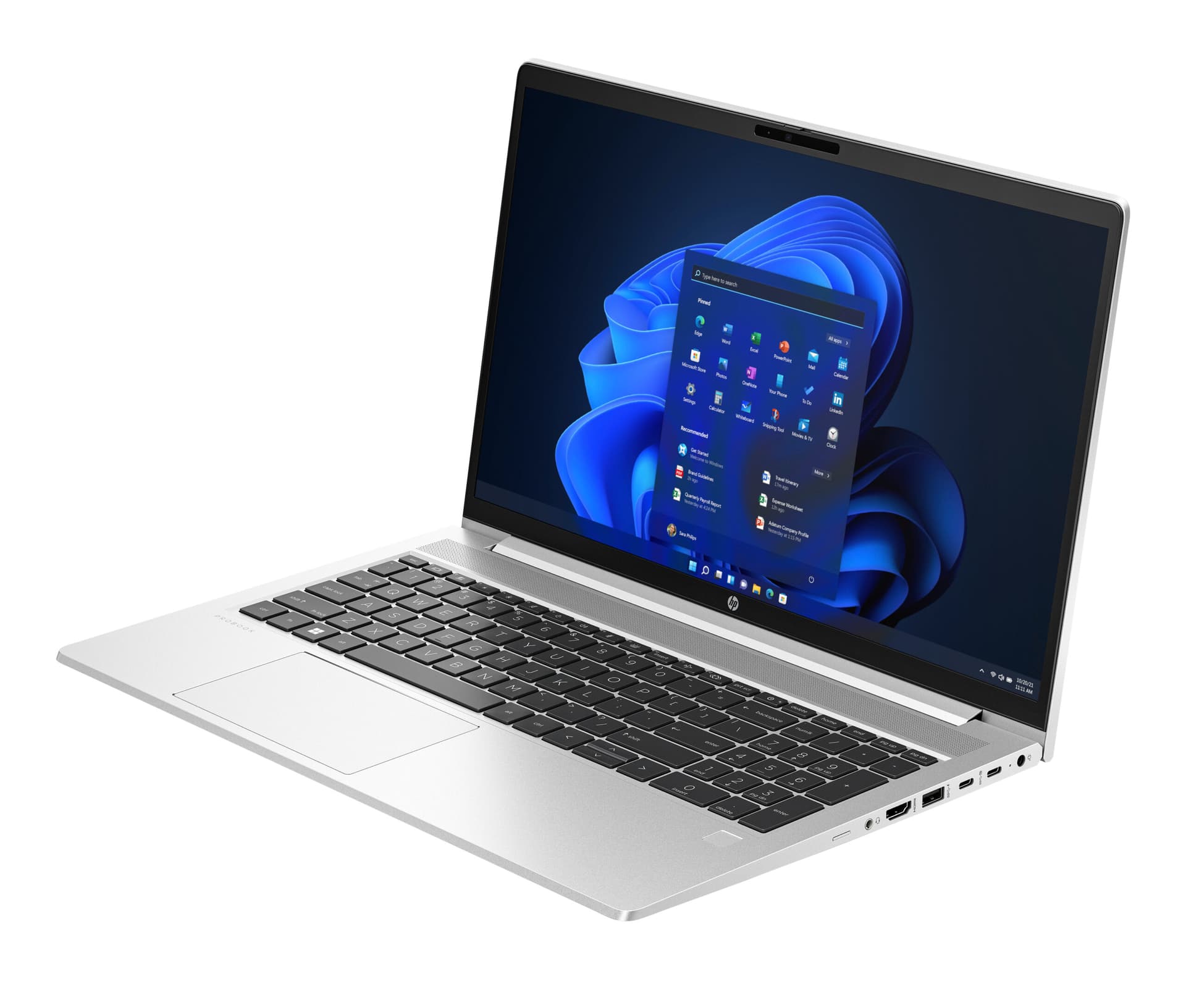 15.6 ProBook 450 G10, FHD IPS, Procesor Intelxxxx CoreTM i7-1355U (12M Cache, up to 5.00 GHz), 16GB DDR4, 512GB SSD, Intel Integrated Graphics, Win 11 Pro, Silver "9G212ET" ( — miniatură