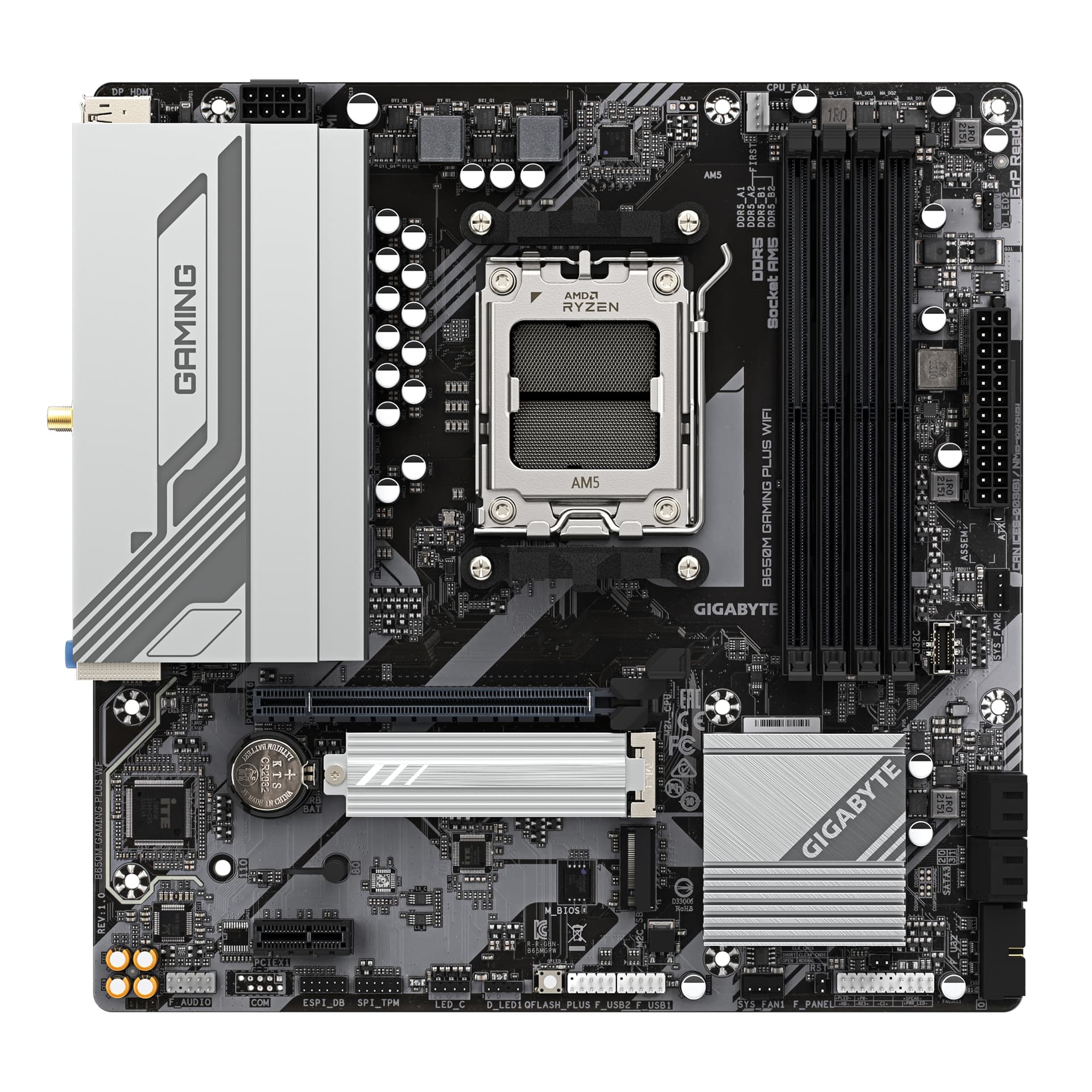MB AMD B650 SAM5 MATX/B650M GAMING PLUS WF GIGABYTE "B650M GAMING PLUS WF 1.1" — miniatură