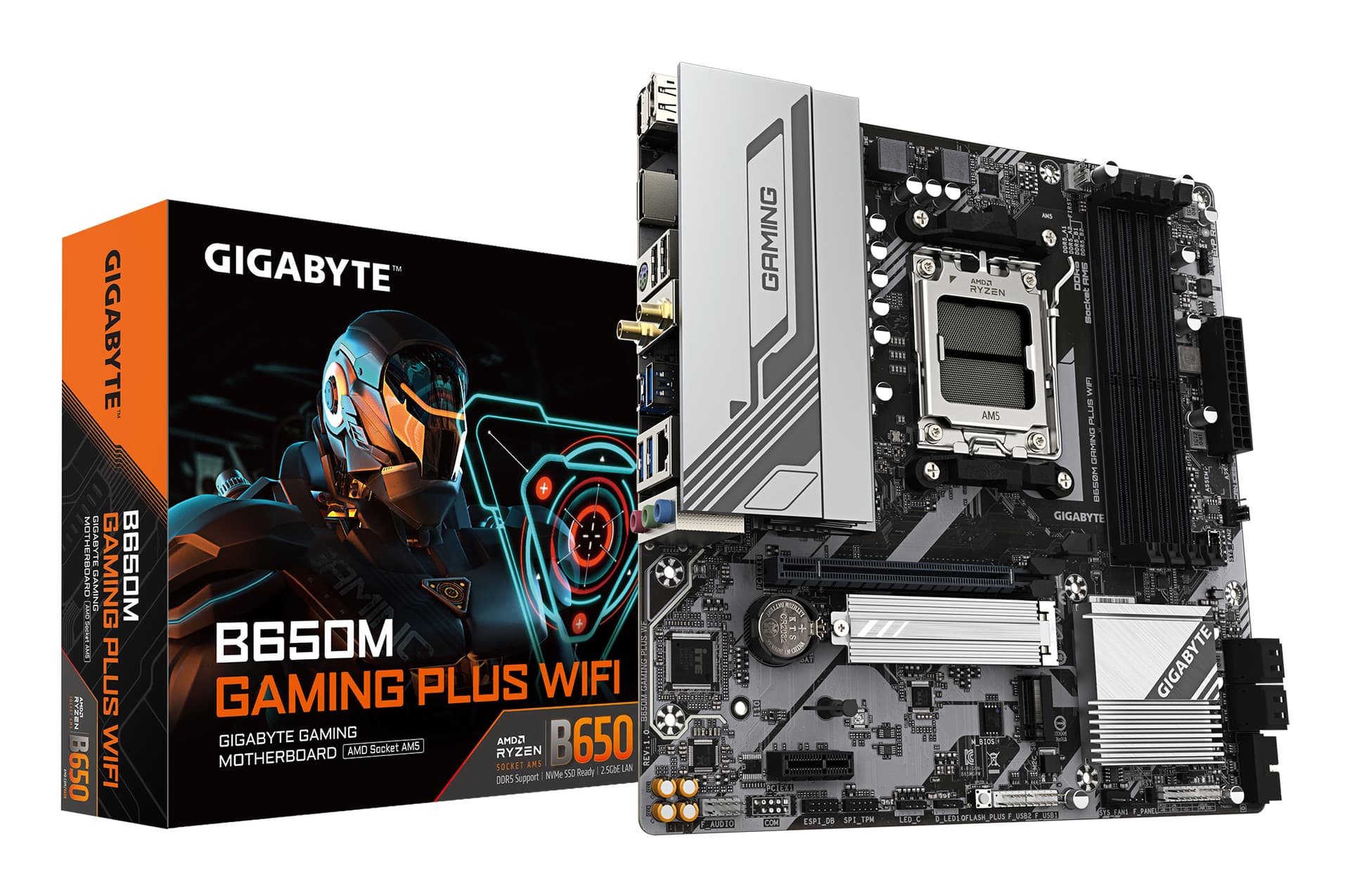 MB AMD B650 SAM5 MATX/B650M GAMING PLUS WF GIGABYTE "B650M GAMING PLUS WF 1.1"